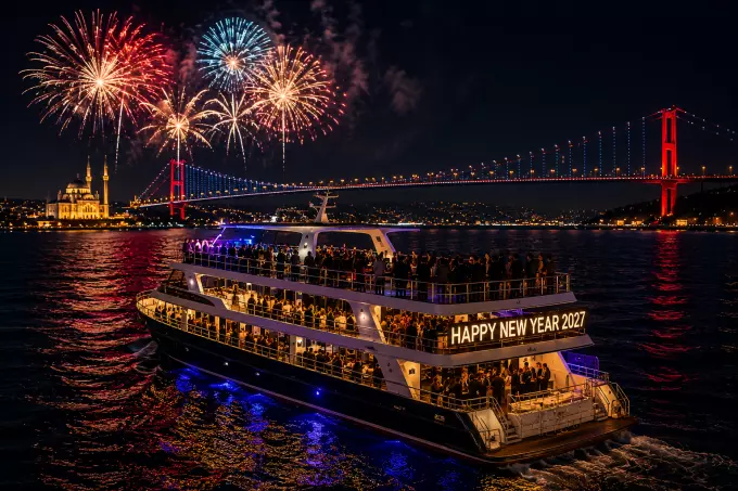 Istanbul New Year's Eve Party on the Bosphorus by Boat Cruise